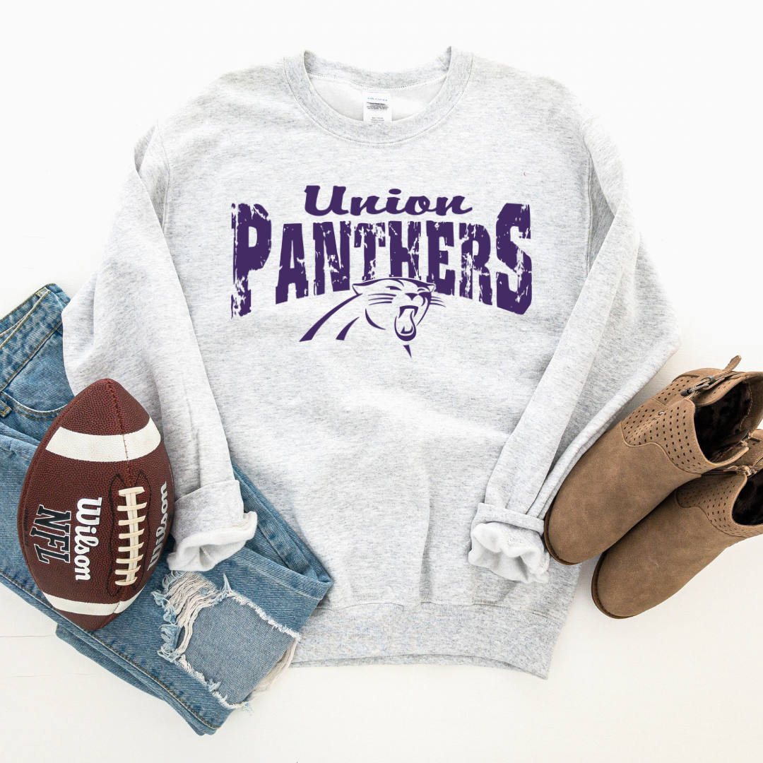 24 Union Panthers Purple Distressed- Adult