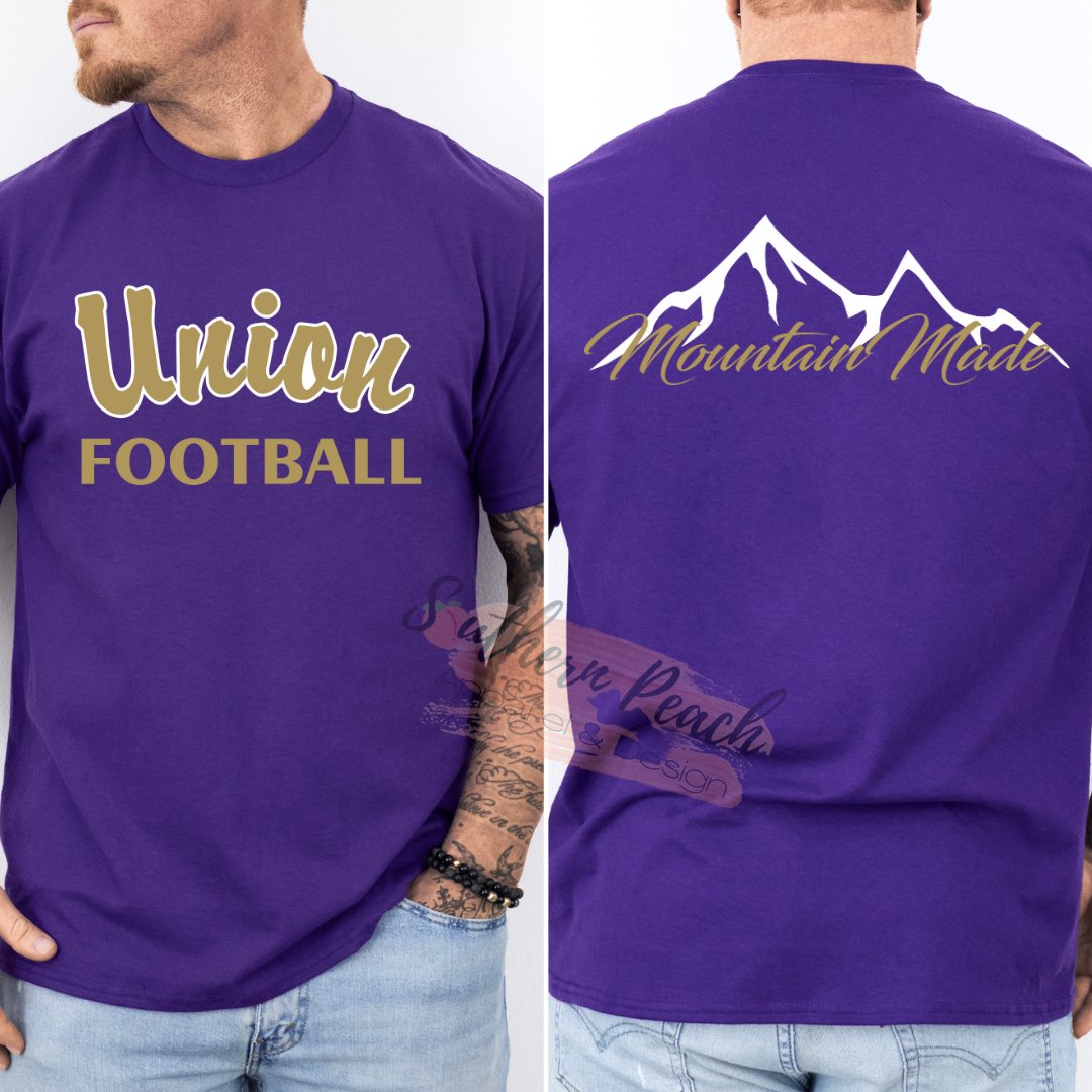 25 Union Football Mountain Made- Adult Moisture Wicking