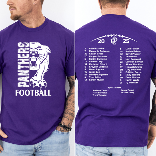 6th Grade Football- Roster Back