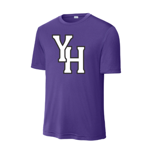 YH White Logo- Moisture Wicking Top