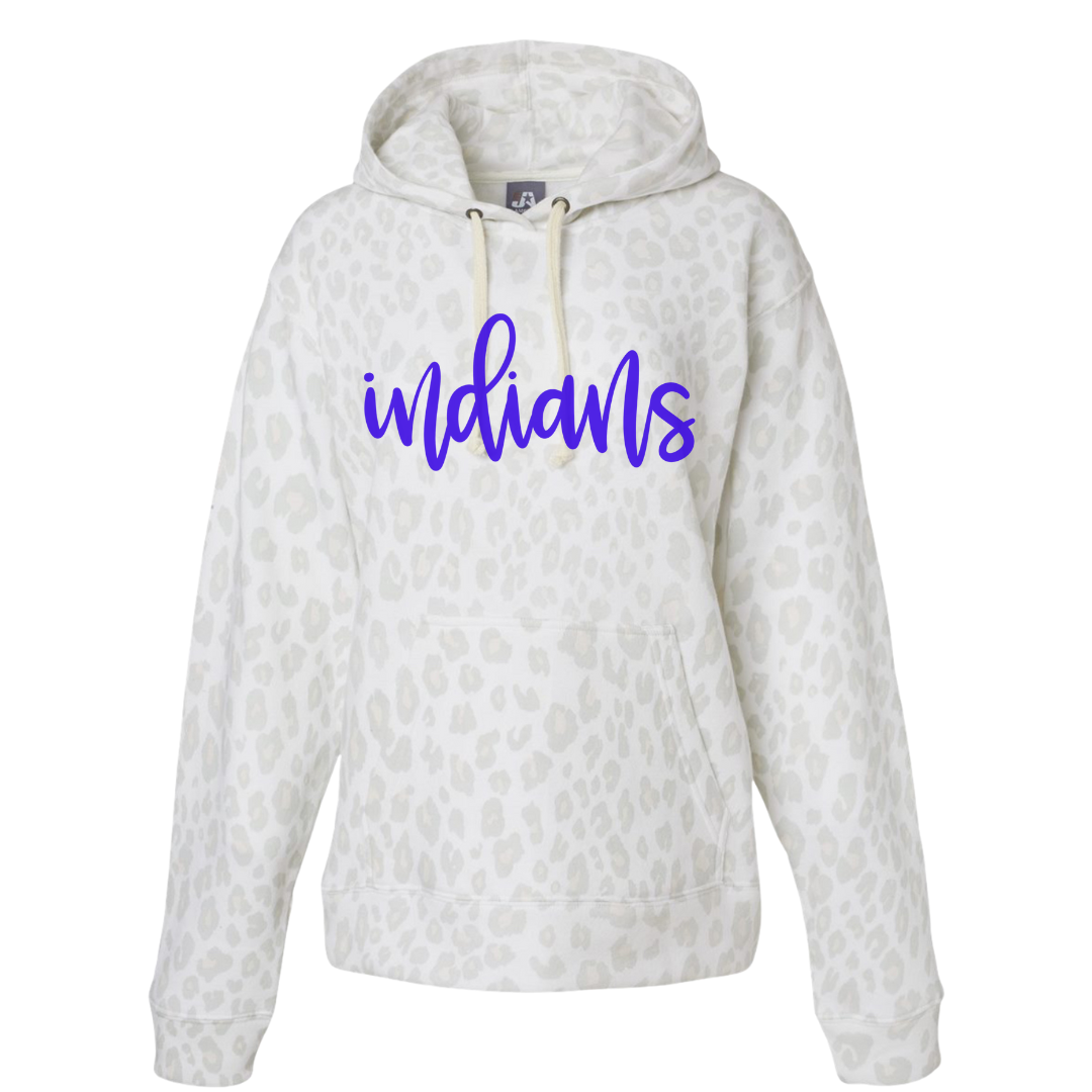 Mascot Snow Leopard Hooded Sweatshirt