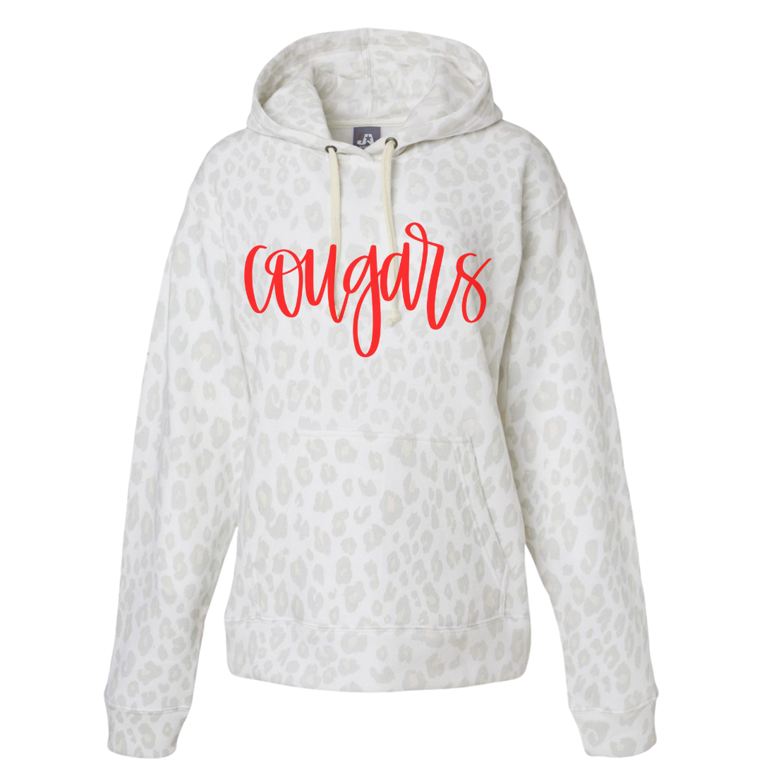 Mascot Snow Leopard Hooded Sweatshirt