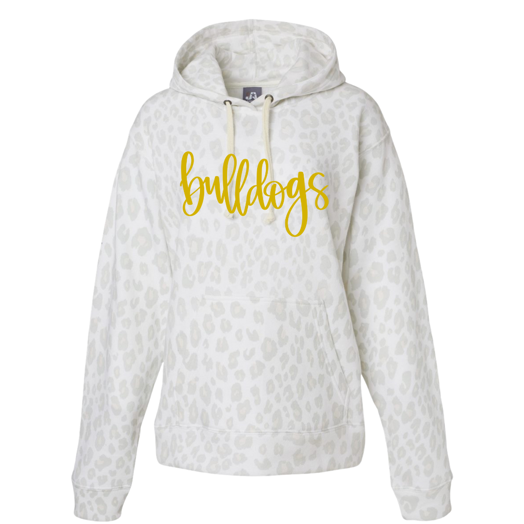 Mascot Snow Leopard Hooded Sweatshirt