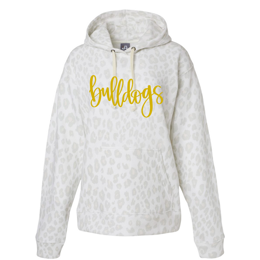 Mascot Snow Leopard Hooded Sweatshirt