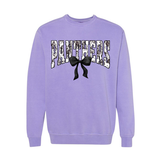 CC Panthers Black Floral- Adult