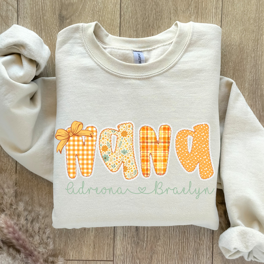 Fall Doodle Personalized Top