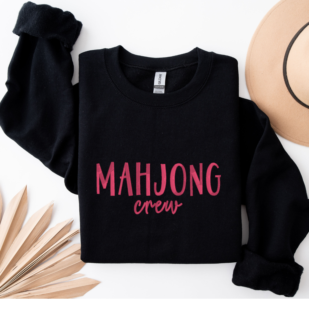 Mahjong Crew Embroidered Crewneck