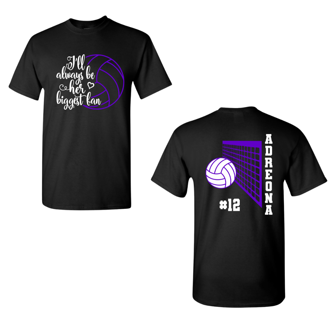 Biggest Fan Volleyball Personalized Top