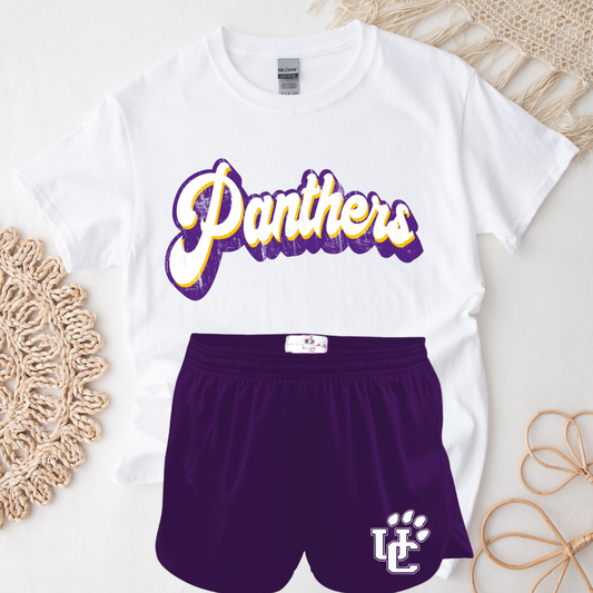 Retro Purple and Gold Panthers 26- Adult
