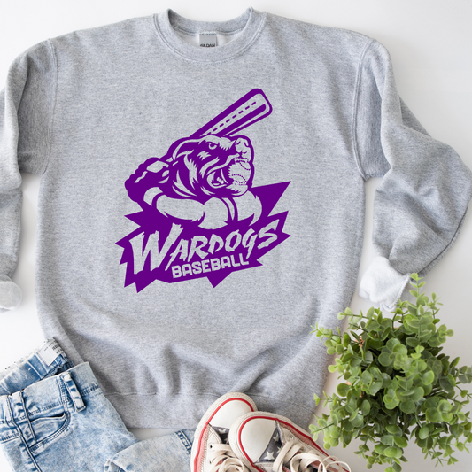 Wardogs Purple Logo Cotton Long Sleeve-Adult
