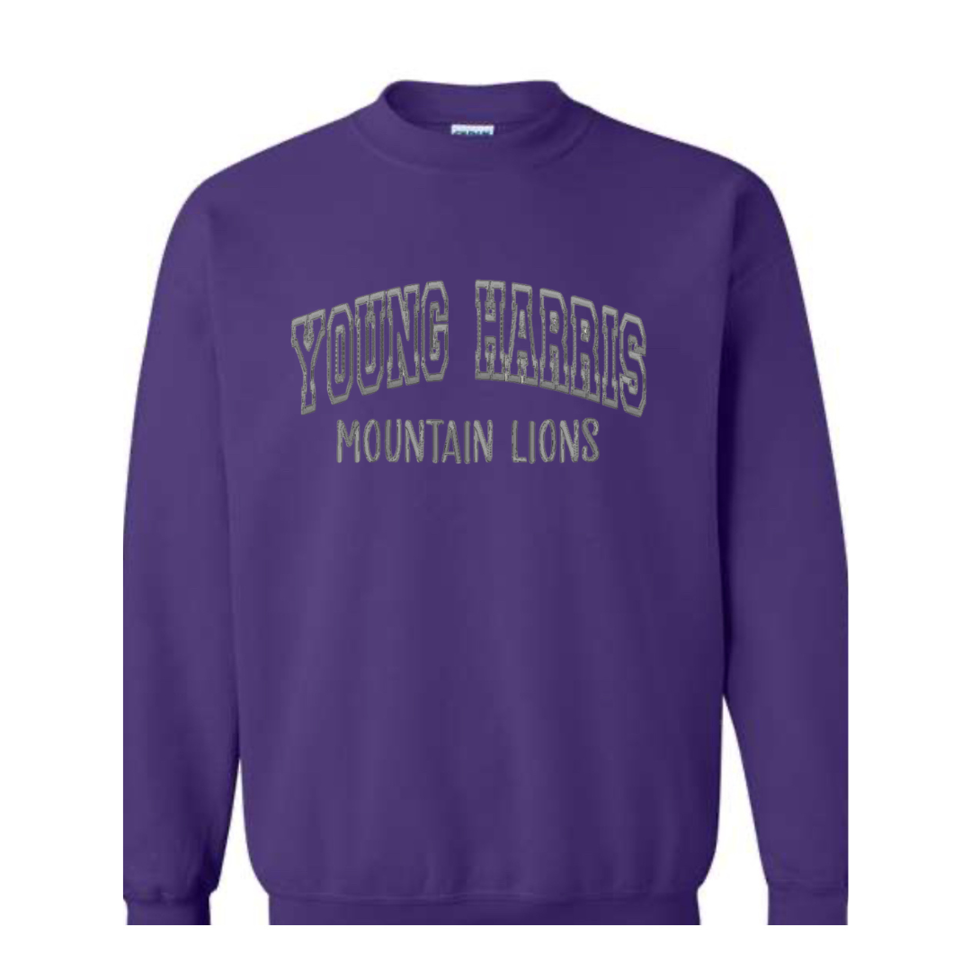 Young Harris Embroidered Sweatshirt- Adult