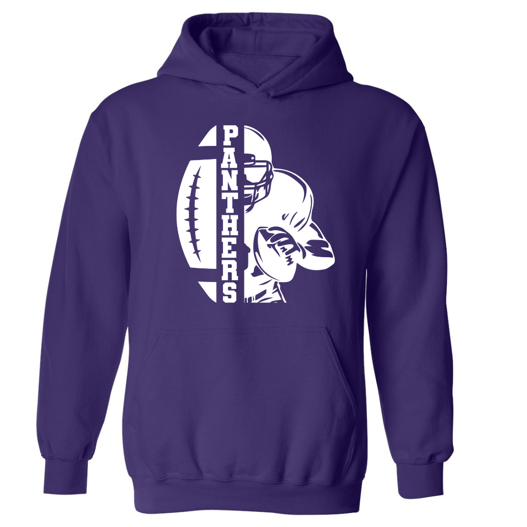 4th Grade Panther Football Hooded Sweatshirt