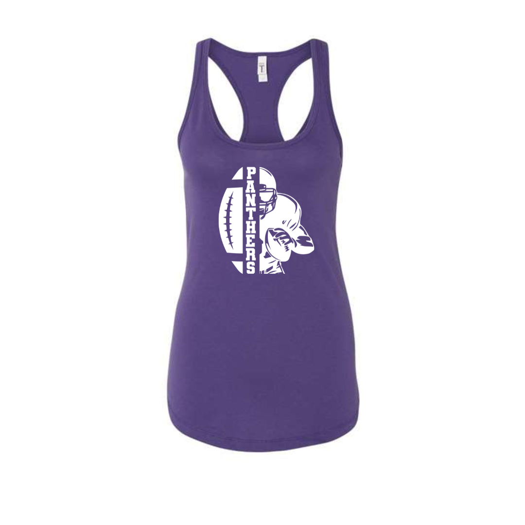 4th Grade Panther Football Women's Racerback Tank