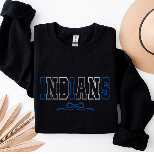 Indians Bow Embroidered Top