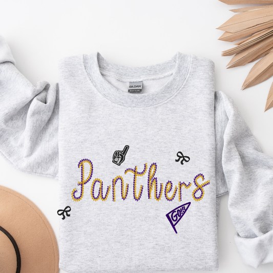 Go Team Spirit Embroidered Top