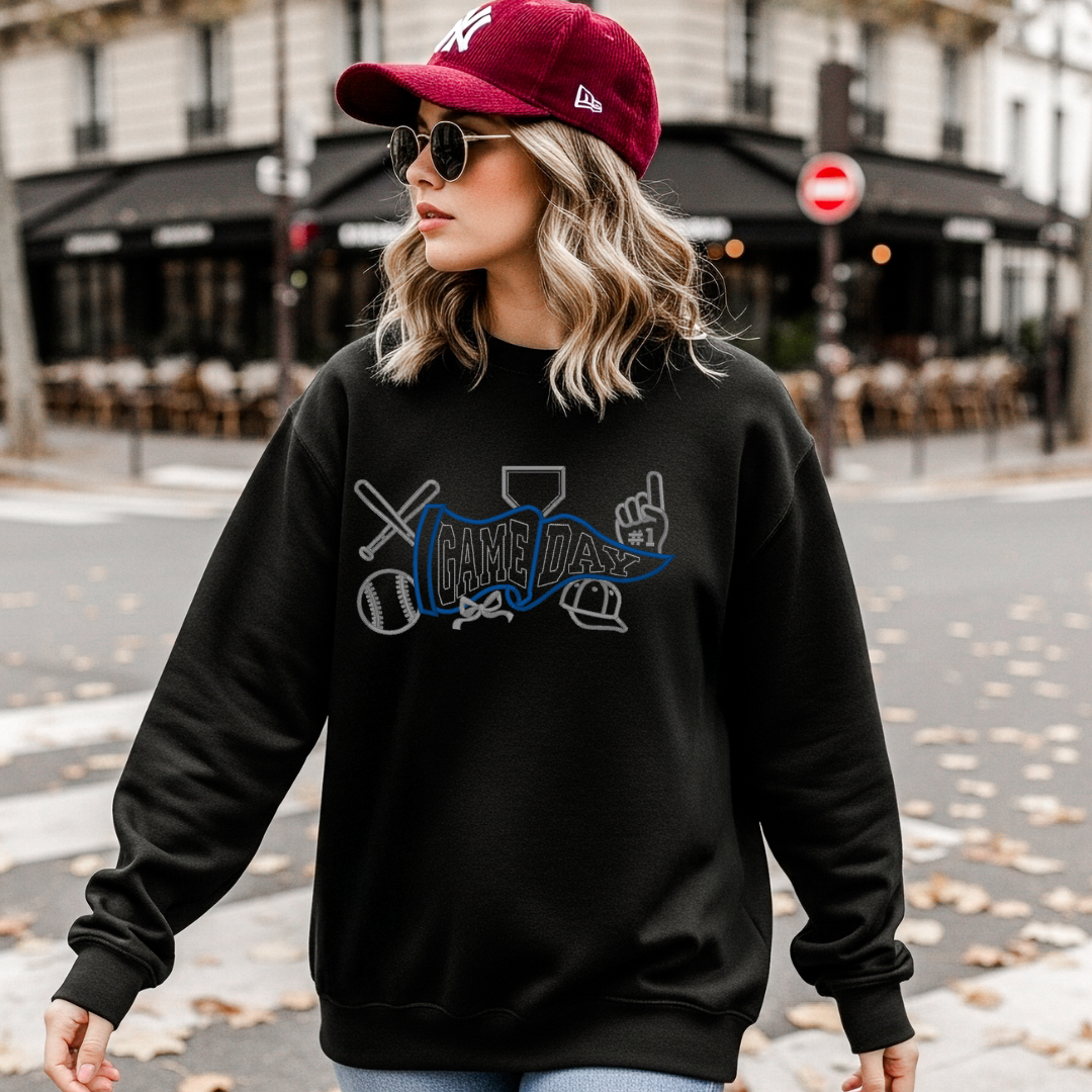 Game Day Baseball/Softball Spirit Embroidered Top