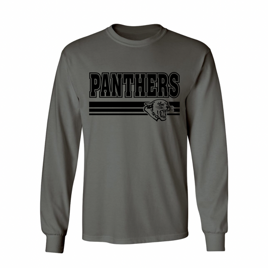 '23 Panthers Retro Lines Black- Youth