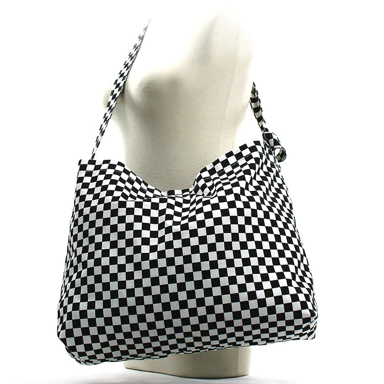 Checkered Boho Bag