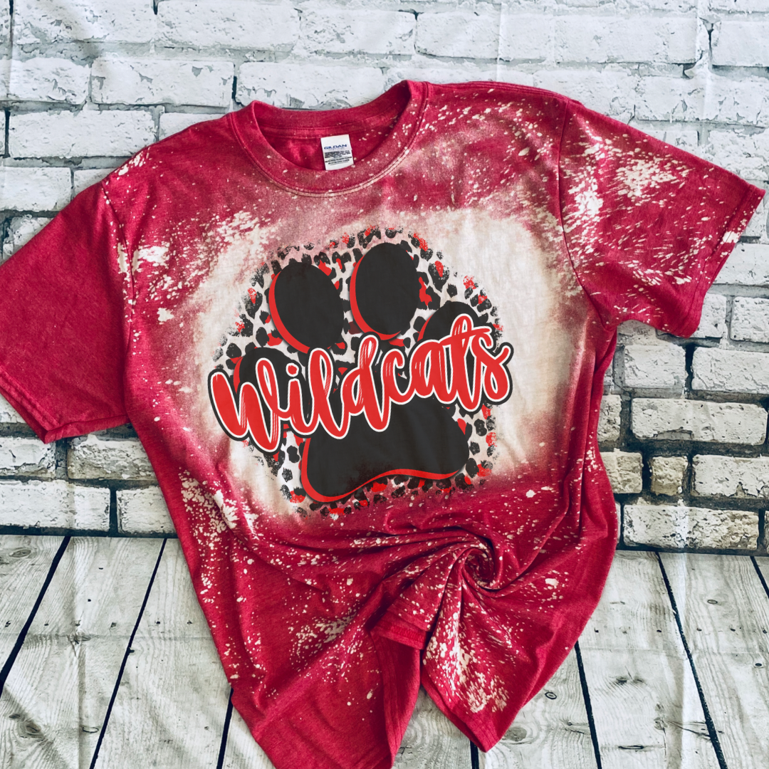 Bleached Wildcats Leopard Paw Print