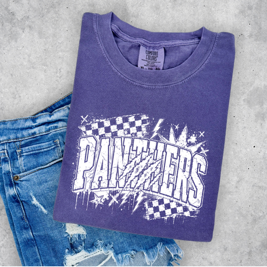 Panthers White Graffiti- Adult