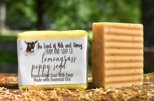 Goat Milk Soap - Lemongrass Poppyseed