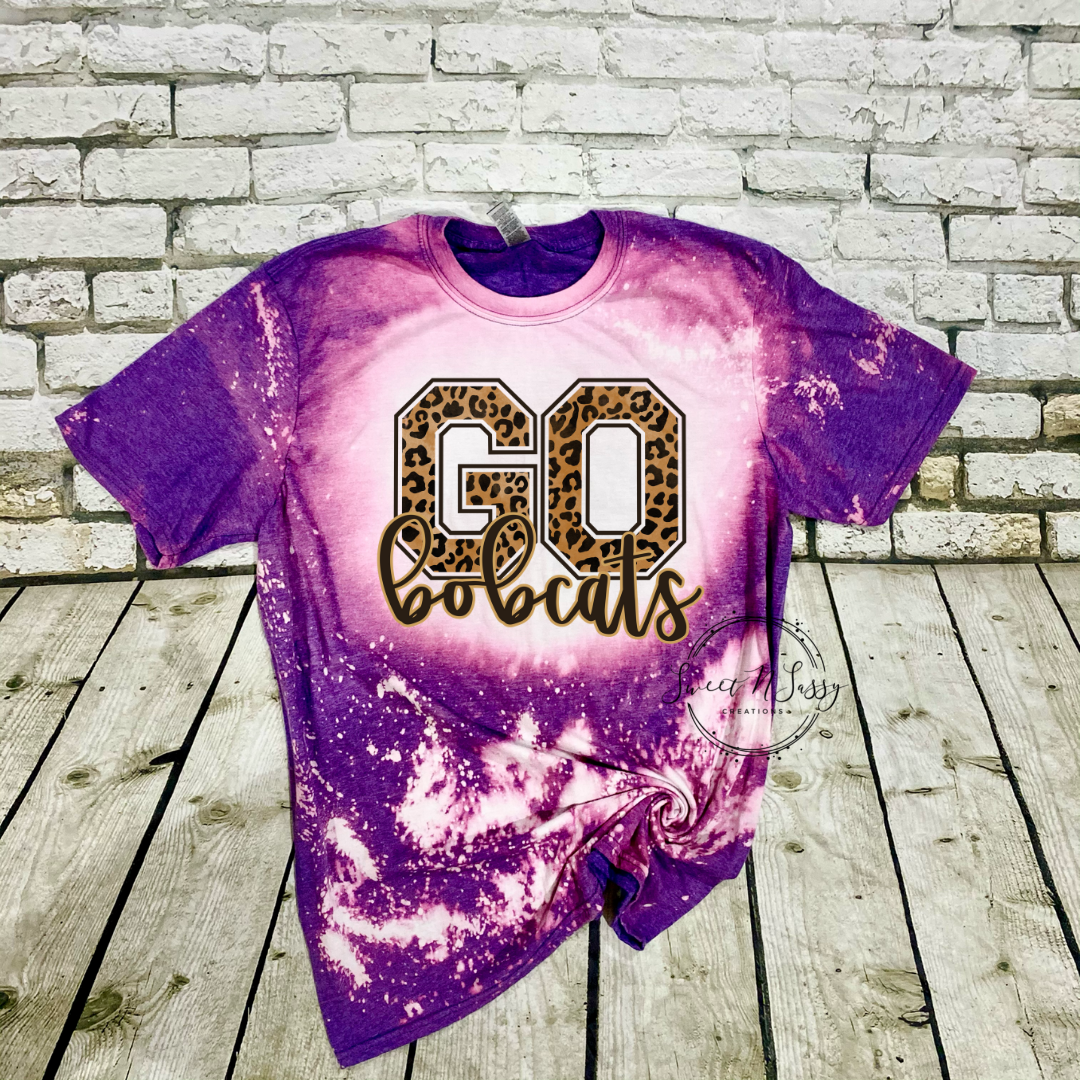 Bleached Go Bobcats Shirt