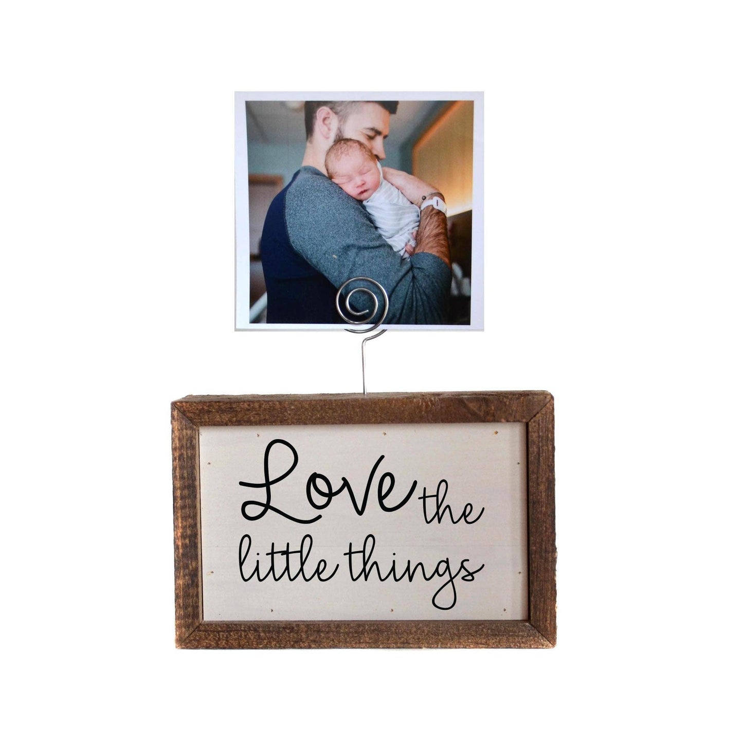 6X4 Tabletop Picture Frame Block - Love the little things