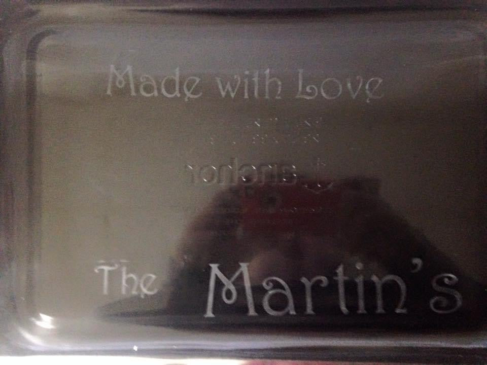 Etched Glass Dish- 13 x 9”